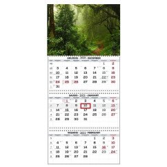 3 dalių pakabinamas kalendorius Trio