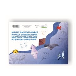 Popierius spalvotas dvipusis 80g 16l.