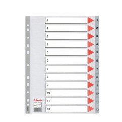 Skiriamieji lapai A4 pilki PP
