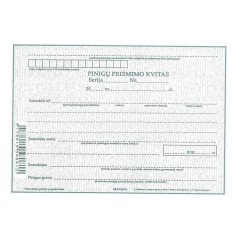 Pinigų priėmimo kvitai be Nr