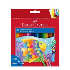 Akvareliniai pieštukai su teptuku