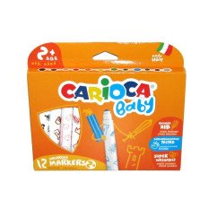 Flomasteriai Super Baby Carioca 12sp.(nuplaumi)