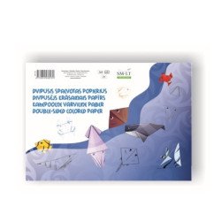 Popierius spalvotas dvipusis 80g 16l.
