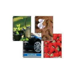 Sąsiuvinis A6/50 l.su spir.šone,lang.Grand