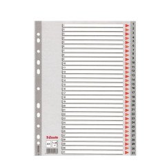 Skiriamieji lapai A4 pilki PP