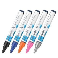 Akrilinis.žymeklis Paint-It 320 4 mm juodas