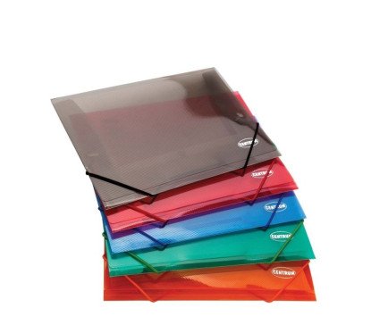 Aplankas A5 permatomas su gum. PP mix