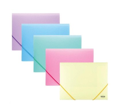 Aplankas su guma A4 pastelinių sp.