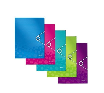 Aplankas su gumele PP Leitz WOW su 3 atvartais