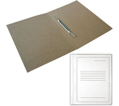 Aplankas kartoninis su įsegėle baltas (byla)