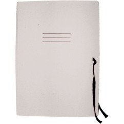 Aplankas kartoninis su raišteliais baltas