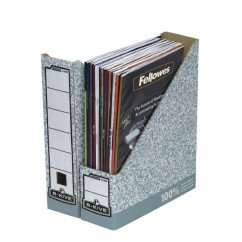 Stovas dokumentams kartoninis Fellowes 7,8cm balt./pilkas