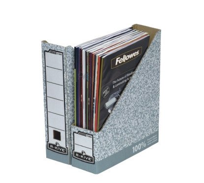 Stovas dokumentams kartoninis Fellowes 7,8cm balt./pilkas