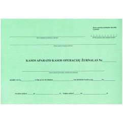 Kasos operacijų žurnalas A4 horizontalus