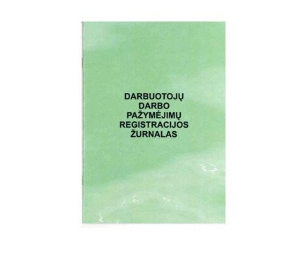 Darbotojų darbo pažymėjimų registracijos žurnalas