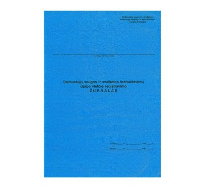Darbuotojų saugos ir sveikatos instruktavimų darbo vietoje registravimo žurnalas