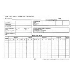 Ilgalaiko turto apskaitos kortelė