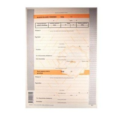 Kasos pajamų orderis