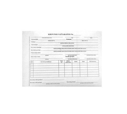 Krovinio važtaraštisA5 SC