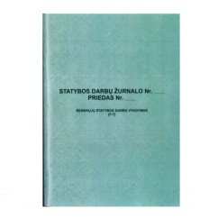 Statybos darbų žurnalo priedas F-7