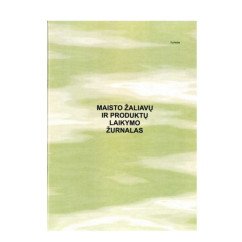 Maisto žaliavų ir produktų laikymo žurnalas