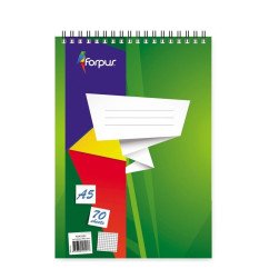 Bloknotas Forpus A5 su spirale viršuje