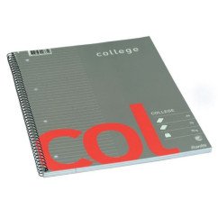 Bloknotas Bantex A4, 70l, su spirale, linija