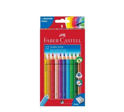 Pieštukai spalv.tirbriauniai Jumbo 12vnt.+drožt.