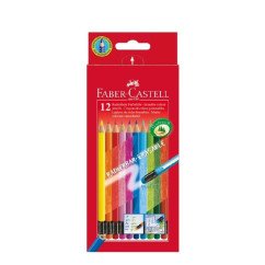 Spalvoti pieštukai GRIP 2001 su trintuku