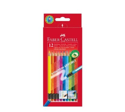 Spalvoti pieštukai GRIP 2001 su trintuku