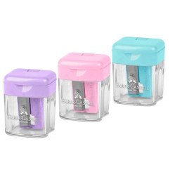 Drožtukas Faber-Castell 1 skylė,su konteineriu