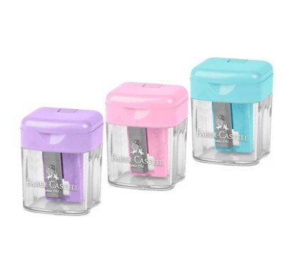 Drožtukas Faber-Castell 1 skylė,su konteineriu