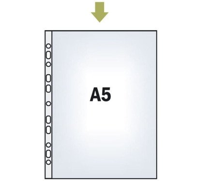 Įmautė A5 40mic skaidri