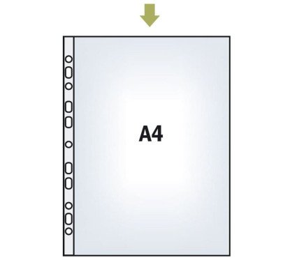 Įmautės A4, 75mic skaidrios