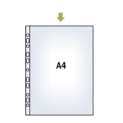 Įmautės Esselte A4,75mic skaidrios