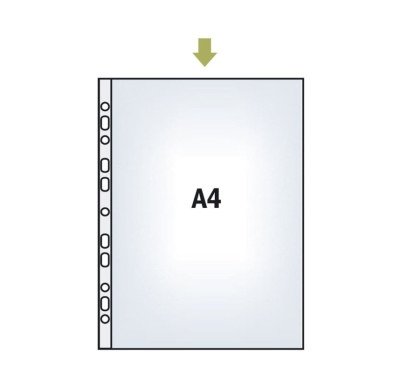 Įmautės Esselte A4,75mic skaidrios
