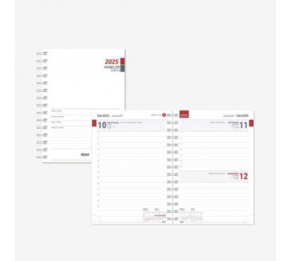 Papildas-kalendorius Spirex Day Timer Kancleris B6