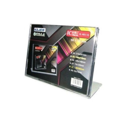 Stovelis tiesus L-formos skaidrūs, 55x90mm