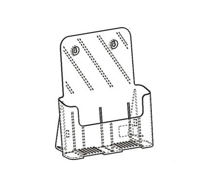 Laikiklis bukletų DISP-SA A6 pastatomas
