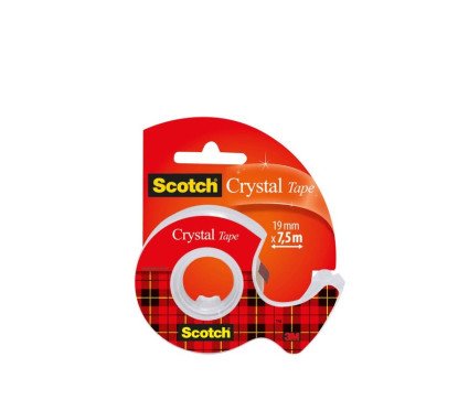 Lipni juosta Crystal SCOTCH 19mm x 7,5m su dėklu
