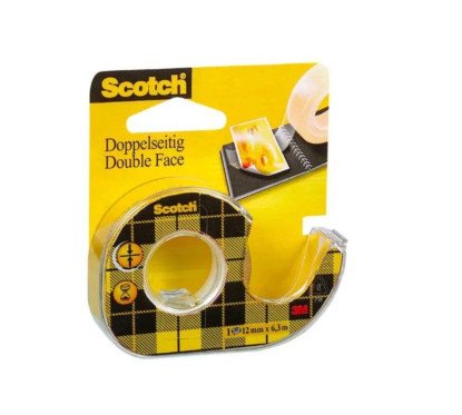 Dvipusė lipni juostelė su dėklu