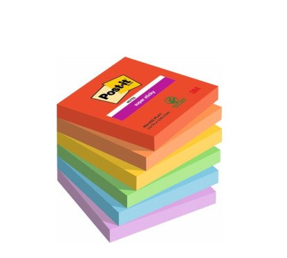 Super lipnūs lapeliai Post-it 76 x76mm Playful