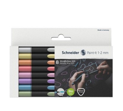 Spalvotas žymeklis Schneider Paint-It 050 x 8 vnt