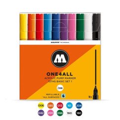 Akrilinis žymeklis One4All 127HS 2 mmWallet Basic-Set 1 10 pcs.