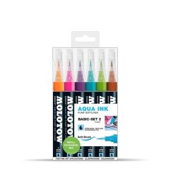 Teptukinis žymeklis AQUA INK 1 mm x 6 vnt