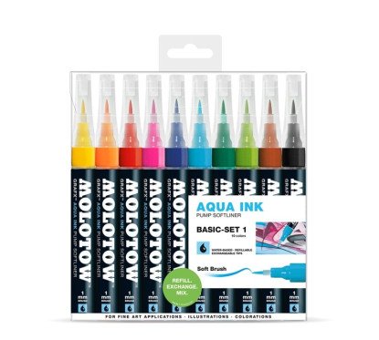 Teptukinis žymeklis AQUA INK 1 mm x 10 vnt