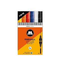 Akril. žymeklis ONE4ALL Twin Wallet Set 1x6