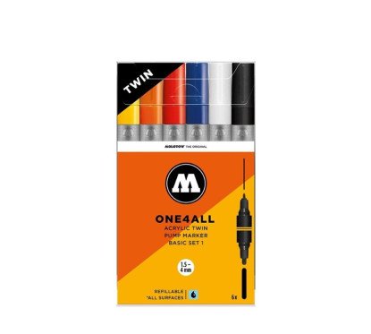 Akril. žymeklis ONE4ALL Twin Wallet Set 1x6