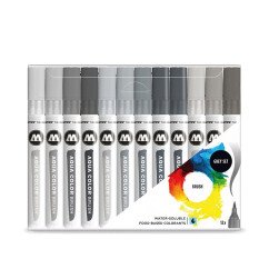 Rinkinys AQUA COLOR BRUSH GREY SET