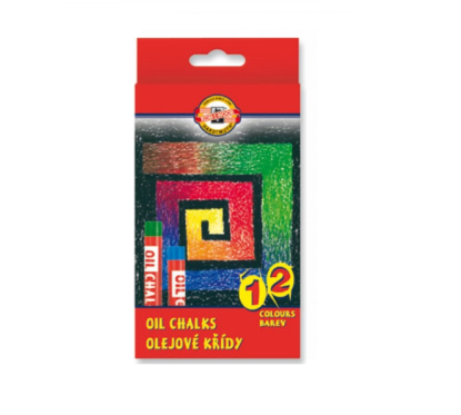 Aliejinės kreidelės KOH-I-NOOR 12 spalvų